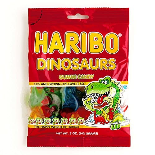 Haribo Dinosaurs Gummies 5 oz each (2 Items Per Order)