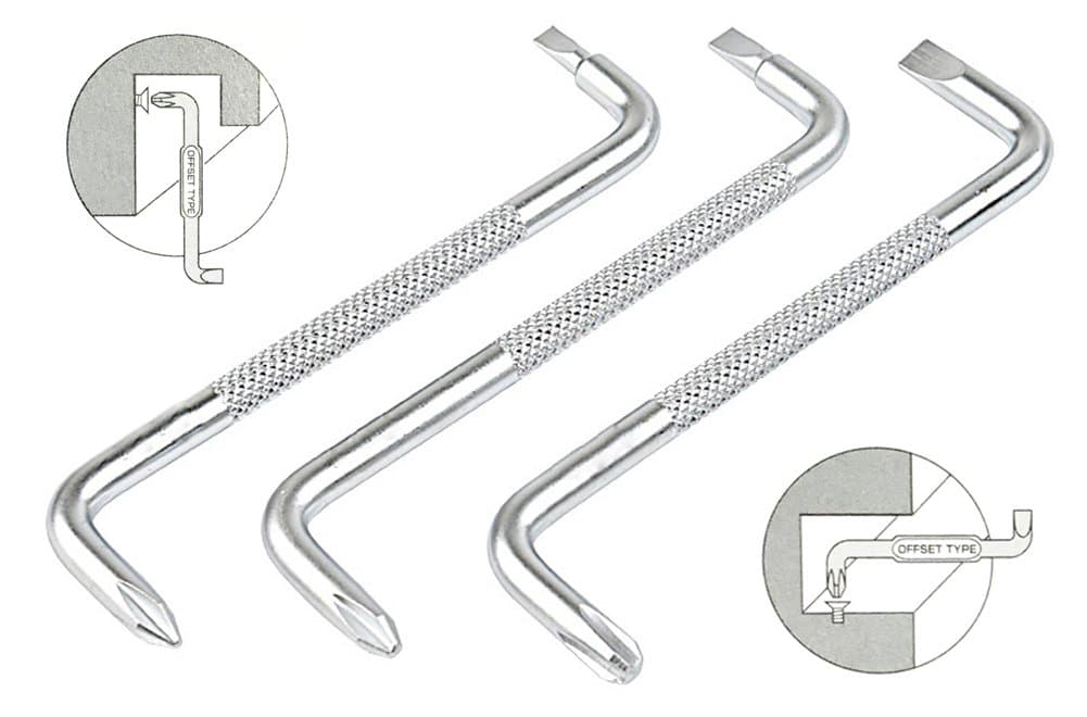 Ocharzy Z Shaped Offset Screwdriver Set 3 in 1