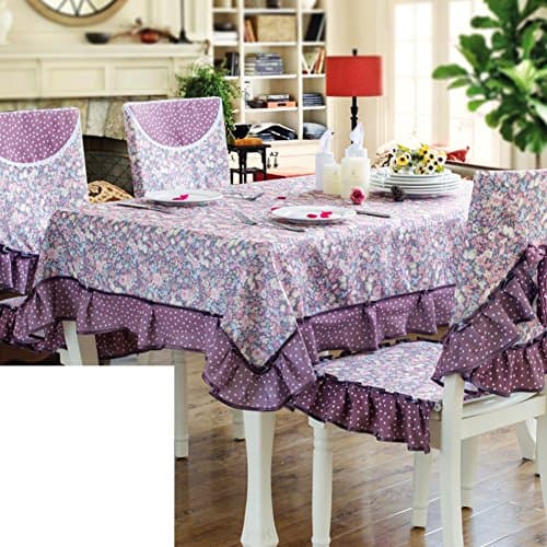 TRE American rural tablecloth/ ruffled table cloth/ table cloth/ table cloth-E 130x180cm(51x71inch)
