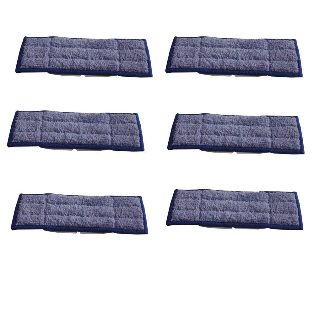 MAXMALL Microfiber Washable Replacement Wet Mopping Cloths Cleaning Pads For iRobot Braava Jet 240 (6-Pack)
