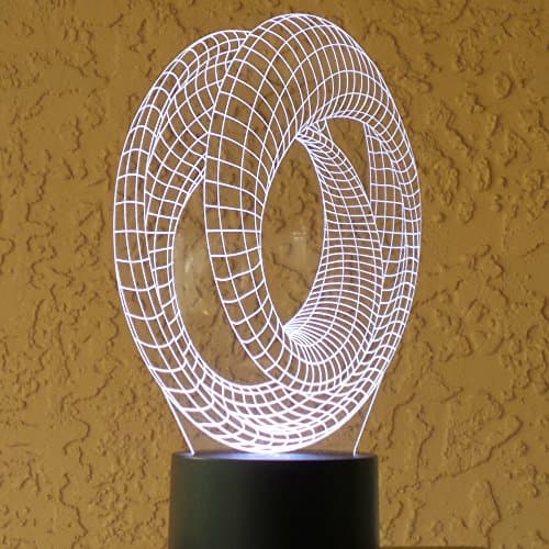 Optical Illusion 3D Corkscrew Lighting by Playtime 123 is a Great Nightlight with a Soft Subtle Glow for Kids. These Eco-friendly Laser Cut Precision LED Lights Make Beautiful Gifts for Mom and Amazing Desk Lamps for Dad. Start Enjoying your very own Multicolored USB Powered Light Today!