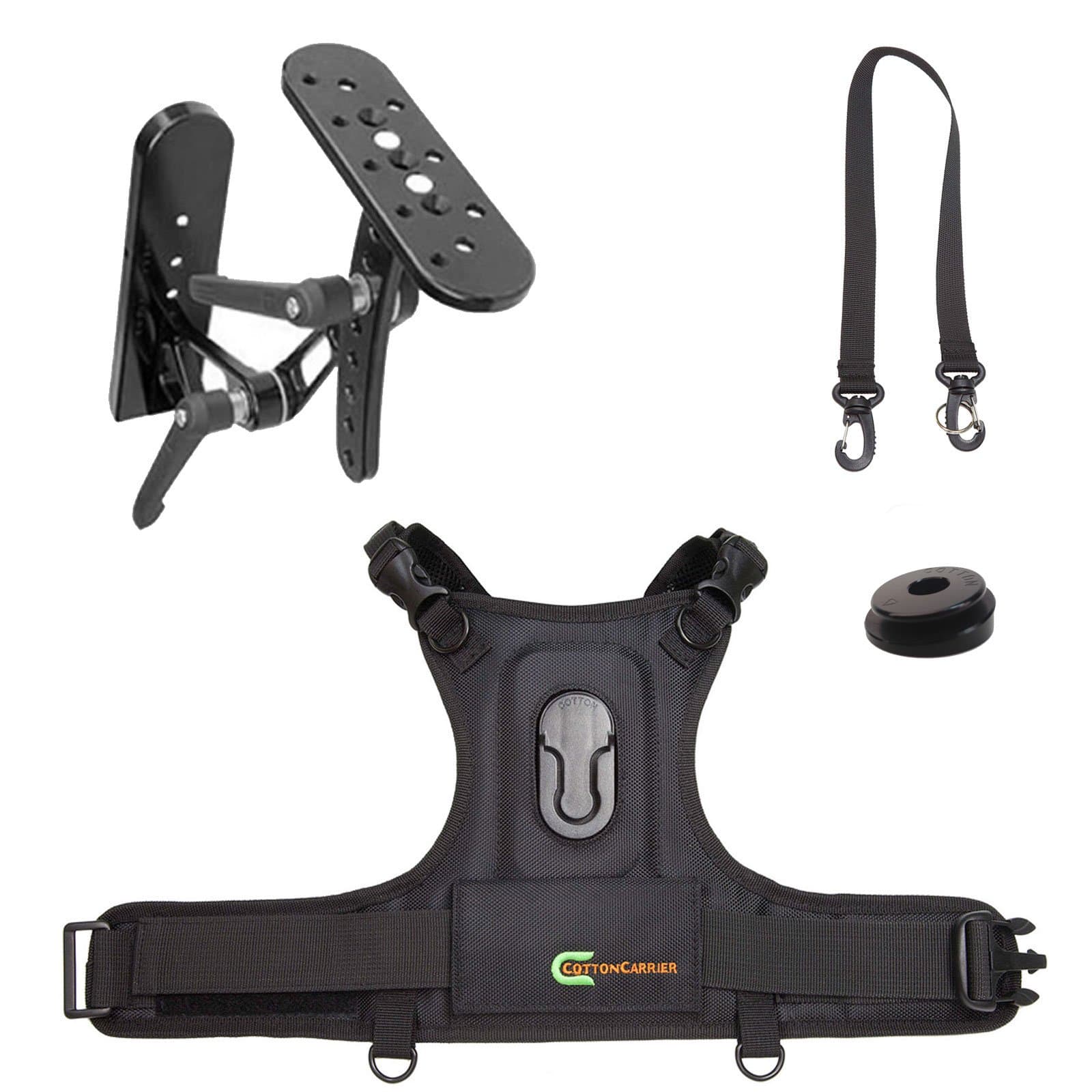 Cotton Carrier CCS Camera Harness System with Steadyshot Bracket - Black