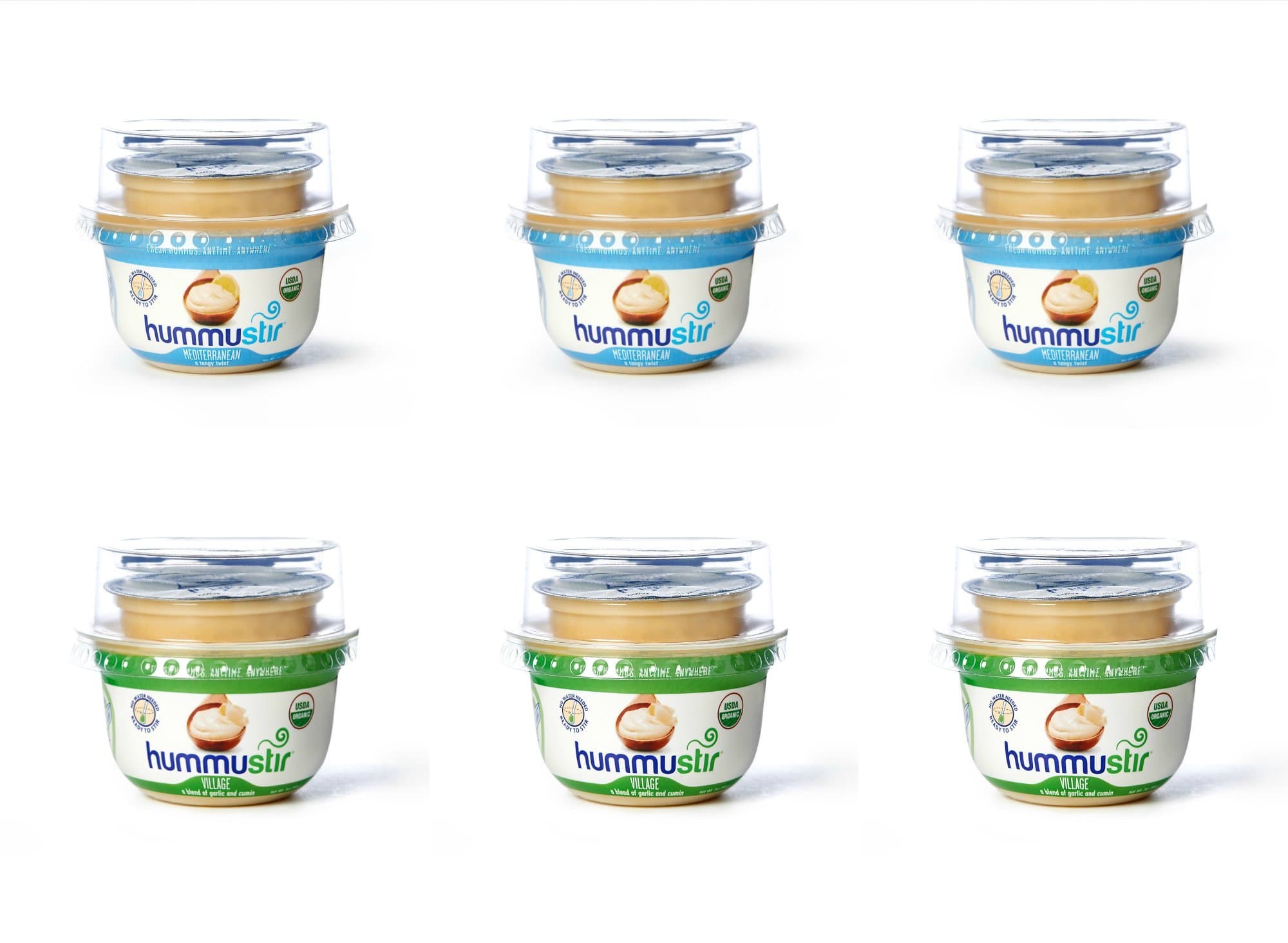 Hummustir Multi pack 7 ounce (Garlic and Cumin Garlic and Lemon)