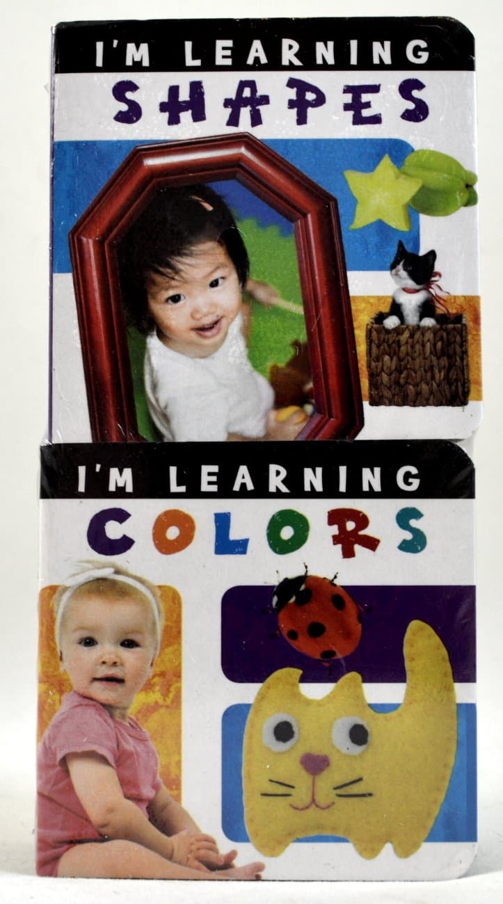 Im Learning Shapes & Im Learning Colors Chunky Mini Board Book Set by Flowerpot Press