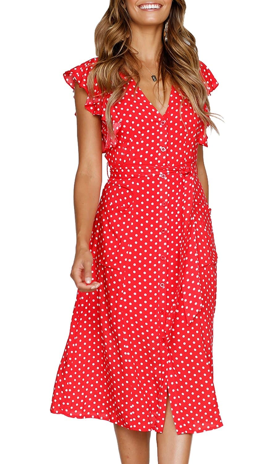 Polka Dot Ruffle Dress