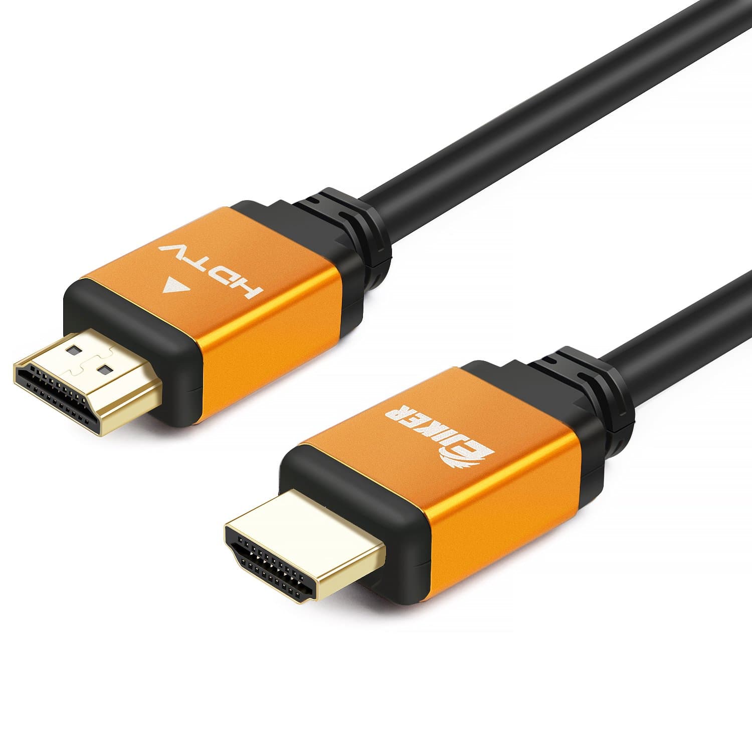 HDMI Cable 2.0, EJIKER 2M HDMI to HDMI Cable 4K High Speed - 24K Gold Plated Connectors Ethernet, Audio Return Video 4K UHD 1080p 3D for Xbox PlayStation PS3 PS4 PC TV