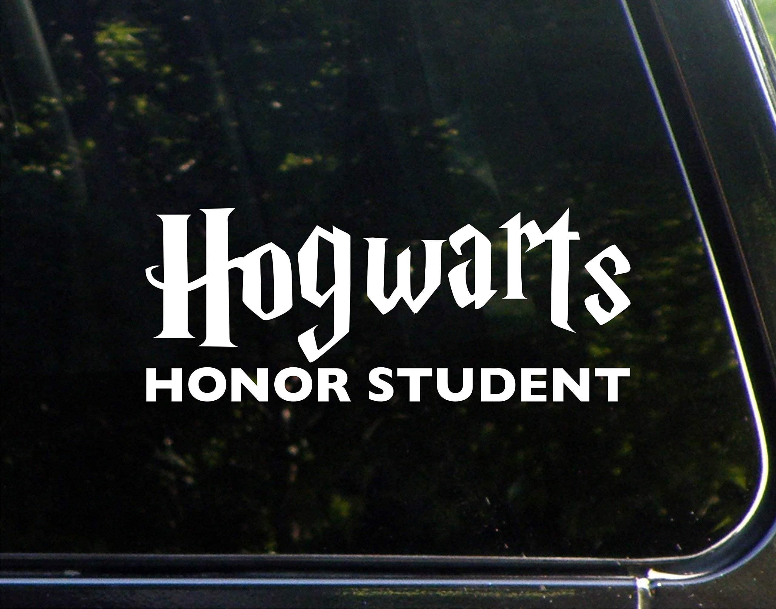 Hogwarts Honor Student- 8-3/4" x 3-1/2" - Vinyl Die Cut Decal/Bumper Sticker for Windows, Cars, Trucks, Laptops, Etc.
