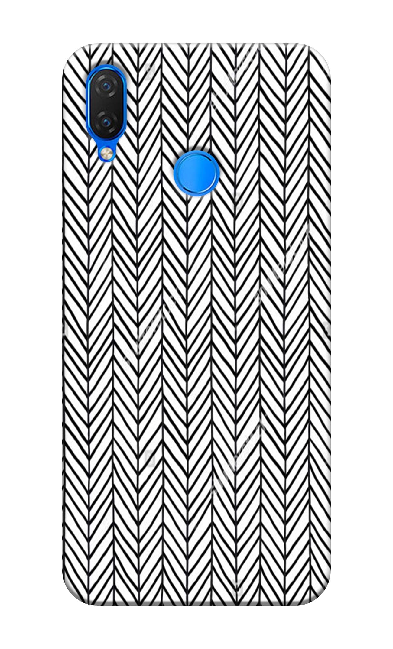 PICWIK® Designer Printed Back Cover/Hard Case for Huawei Nova 3i (Vertical Arrows Designs/Patterns) - J269