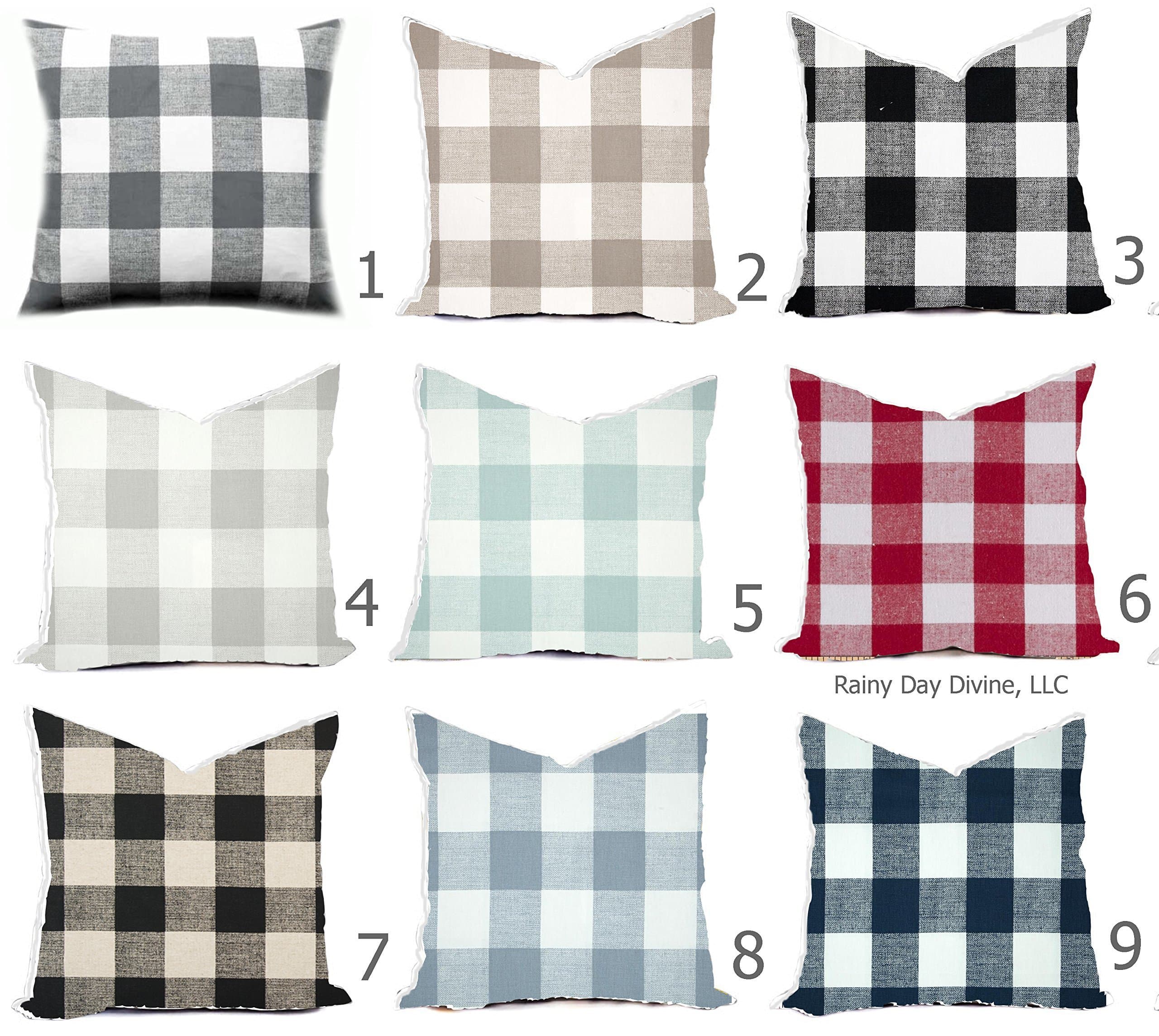 Pillow Cover Buffalo Check Custom