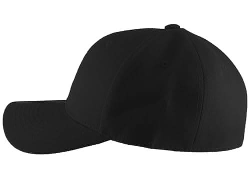 TOP HEADWEAR Blank Fitted Curved Cap Hat
