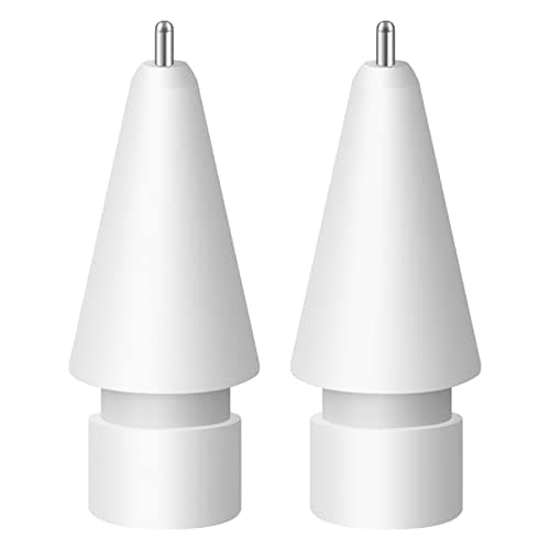 Digiroot Upgraded Replacement Tip for Apple Pencil Pro/1st/2nd Gen/USB-C&Logitech Crayon, 0.72mm No Wear Out Fine Point Precise Control Pen Like Nibs for iPad Pro/Air/Mini Pencil-4 Pack