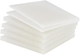 PP Polypropylene Sheet Plate Thickness 3mm-20mm Hard Sheet PVC Plate PP PE Sheet (100mm * 200mm * 2mm * 30 Pieces)