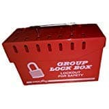 Group Lock Box - 15 Locks (RED) - PS-LOTO-GLB15