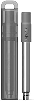 Zoku Reusable Pocket Straw - Charcoal