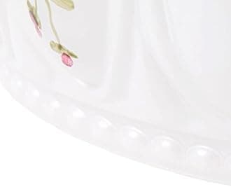 Aladdin Amethyst Rose Flower Glass Oil Lamp Shade Clear Top 10 inch