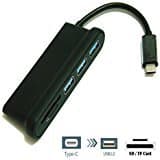 XINYINGER USB Type C Hub; USB Type C SD TF USB Type C TF Card Reader; USB Type C To USB 3.0 SD TF; ultra high speed USB 3.1 to USB 3.0; support USB C port device such as MacBook/ChromeBook Pixel