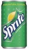 Sprite Soda 7.5oz Mini Cans 3/8 Packs (24 Cans) Small