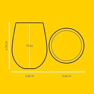 JoyJolt Star Wars™ Helmet Hues Tumblers - Set of 4 19oz Stemless Drinking Glasses, Kitchen Collectibles and Gifts for Adults