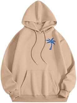 Pink Hoodie for Teen Girls Graphic Hoodie Cute Preppy Sweatshirt Long Sleeve Drawstring Tops With Pockets cheap sweatshirt under 1 dollar