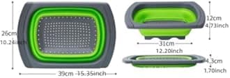 Sky35 Colander collapsible,Collapsible strainer,Colander Strainer Over, Vegetables & Fruits – Over The Sink Strainer,Strainers (6 Quart) with Extendable Handles (mikser)
