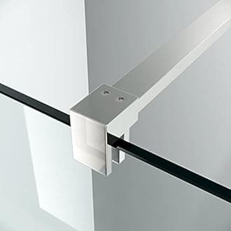 ELEGANT Walk in Shower Screen Bath Panels Wet Room Shower Screens for Bathroom 8mm Easy Clean Glass Shower Enclousre 800mm