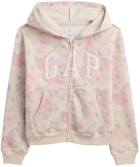 GAP girls Logo Fz Hooded Sweatshirt