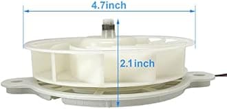 DA31-00287B DC12V Refrigerator Evaporator Fan Motor for Samsung Refrigerator Freezer Fan Motor Replacement Part Replaces DA96-00968A DA31-00334A PS9494284 3954921 AP5948644