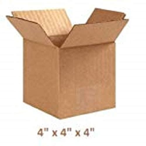50 x SMALL MAILING SINGLE WALL PACKING CARDBOARD BOXES 4x4x4"