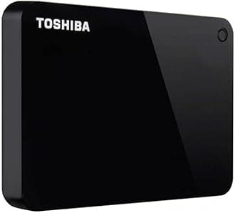 Toshiba Canvio Advance 1TB Portable External Hard Drive USB 3.0, Black (HDTC910XK3AA)