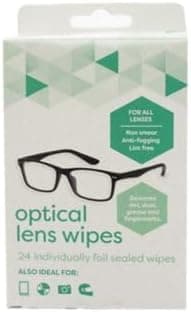 lakeland Original Optical Lens & Screen Wipes, Pack of 24