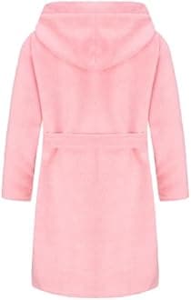 Kids Soft Towel Hooded Robe Cotton Bathrobe for Girls 5-16 Years