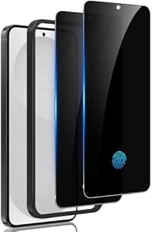 WYQLTD 2 Pack for Samsung Galaxy S25 Privacy Screen Protector Tempered Glass, Fingerprint Unlocking, 25° Anti Spy, Full coverage, Case Friendly, Easy Installation,Compatible with Galaxy S25/ S24