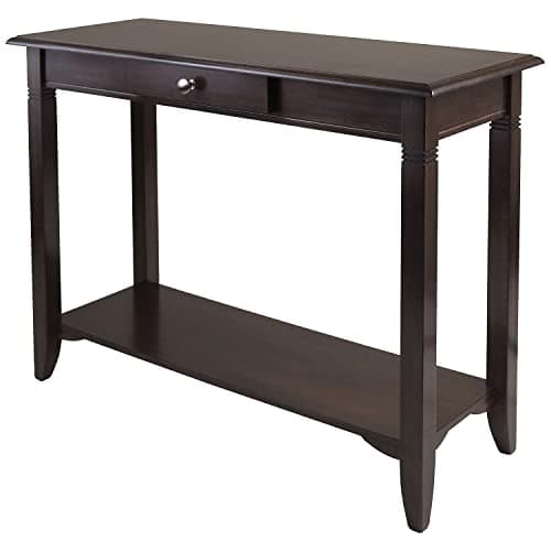 Winsome Nolan 30 x 40 x 15.98-Inch Composite Wood Console Table with Drawer, Cappuccino (40640)