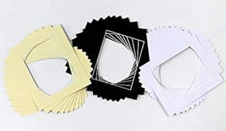 Bespoke Computer Cut Photo/Picture Mounts/Frame Mounts - Pack of 10 - Frame Size 20"x16" Mount Size 15"x10" - Color Black