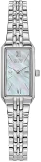 Citizen Ladies' Eco-Drive Classic Dress Corso Stainless Steel Rectangle Watch, 2-Hand, Jewelry Clasp