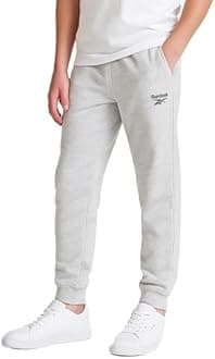 Reebok Boys Sweatpants - Soft Performance Fleece Boys Joggers Athletic Pants with Elastic Waist & Pockets (Sizes Run Small)