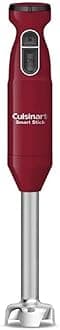 Cuisinart Hand Blender, Smart Stick 2-Speed Hand Blender- Powerful & Easy to Use Stick Immersion Blender-for-Shakes, Smoothies, Puree, Baby Food, Soups & Sauces, Red, CSB-175RP1