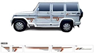 Sticker & Decal for Car |Decal for Bolero | (Multicolor) (Bolero ZLX)