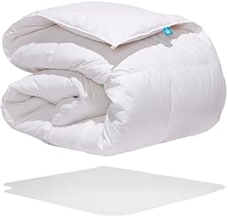 Canadian Down & Feather Co. - Summer Weight White Goose Down Duvet King Size - 260 TC Shell 100% Cotton - Filled in Canada