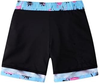 TUONROAD Boys Swim Trunks with Compression Liner Quick Dry Board Shorts with Boxer Brief Lined Bathing Suit 8-20 Years