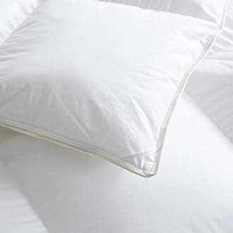 Luxurious White Solid Medium Weight, King Size Goose Feathers Down Comforter for All-Season Weather Duvet Insert, Premium Baffle Box, 100% Egyptian Cotton Cover, 65 oz. Fill Weight