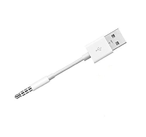 Tomota Duttek Mini USB Cable,10.5cm Length 3.5mm 2 in 1 USB Charger and SYNC Data Cable for Apple iPod Shuffle 3rd / 4th / 5th Generation