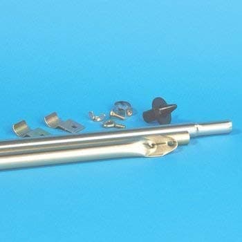 Caravan Stuff 4 U Storm Pole & End Clamp (K4) - Silver - 2.5m - Hardware Clamp Vise
