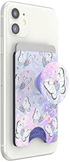PopSockets: Phone Wallet With Expanding Grip and Card Holder - Cosmic Butterfree