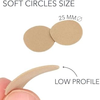 URSA Soft Circles: Reusable Soft Covers That Provide a Shield Against the Wind and Camouflage for Lavalier Mics. (15x Soft Circles + 30x Stickies, MultiPack)