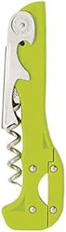 Boomerang Two-Step Corkscrew Wine Opener with Built-In Foil Cutter and Bottle Opener - Light Green