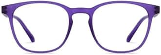 HUSTLR Lenskart | Zero Power Bluecut & Antiglare Computer Eyeglasses | Full Rim Square Shape | As Seen On Shark Tank | For Men & Women | Medium | LB E14058-W
