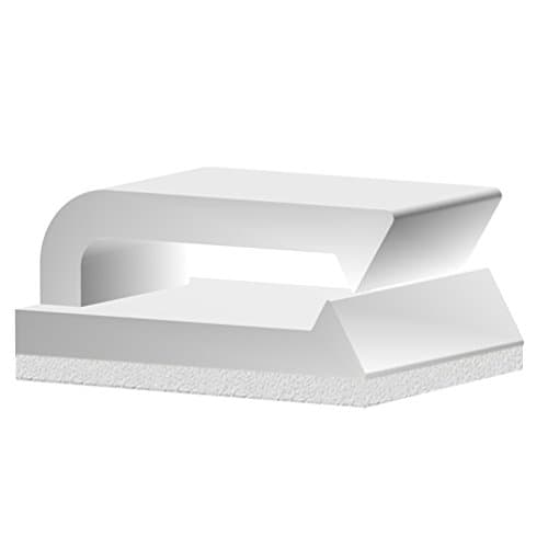 Coopache Ethernet Cable Clips Adhesive, 3m Wire Clips Holder, Self Adhesive Wire Clips Management for Home and Office (100 Pieces)