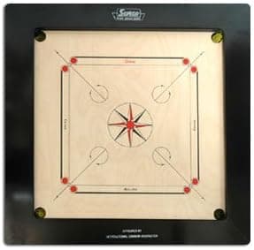 Surco Champion Speedo Carrom Board with Coins and Striker, 20mm