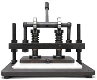 Manual Die Cutter Leather Cutting Machine Embosser Steel Plate Press Diy Craft Making Pvc Eva Sheet Embossing Heavy Duty Hand Mold Mould Cut For Various Materials Arbour Die-Cutting And Punching